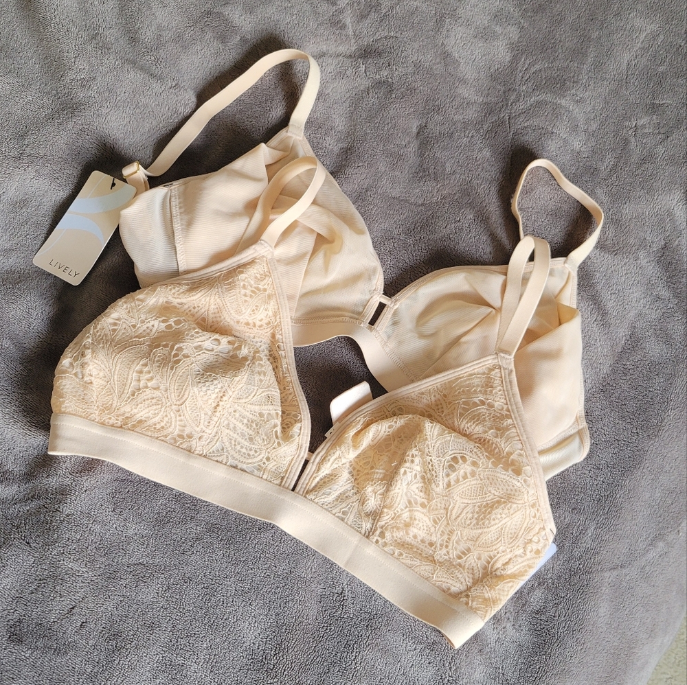 Lively Cream Lace Bralettes - Picture 4 of 13
